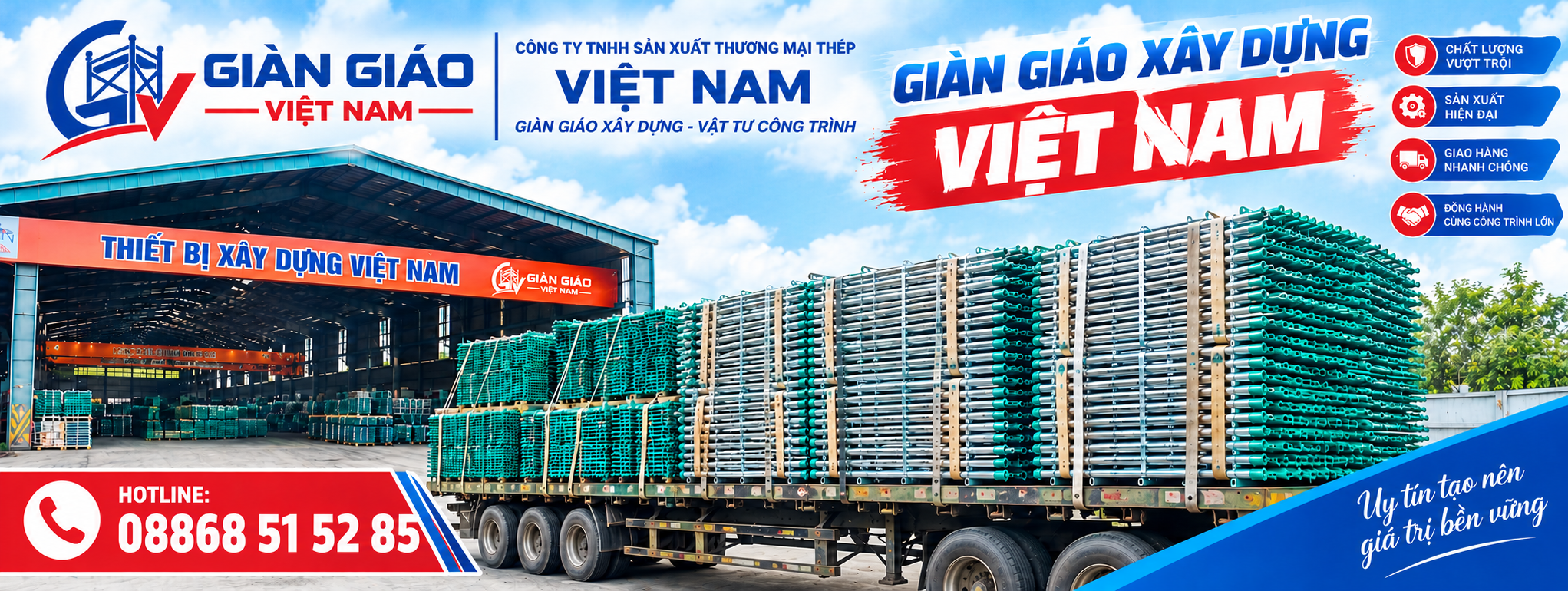 Giàn giáo Việt Nam – Cung cấp giàn giáo H, giáo nêm, giáo Ringlock